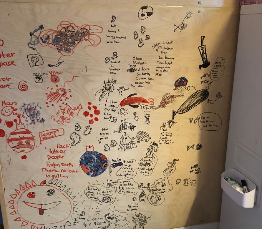 A Wood Effect Scribblewall