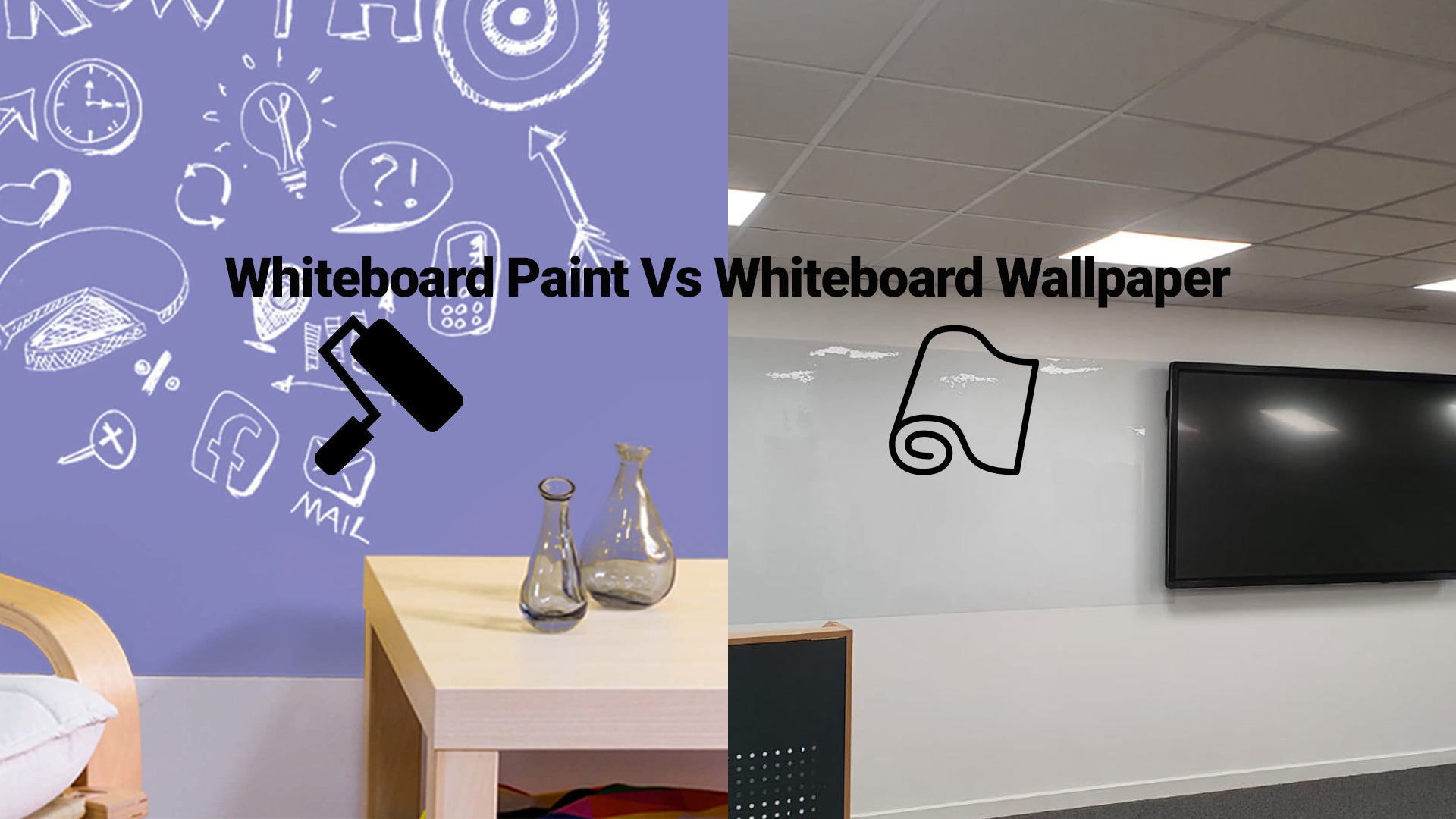 Write-a-Wall Whiteboard Wallcovering - Glossy