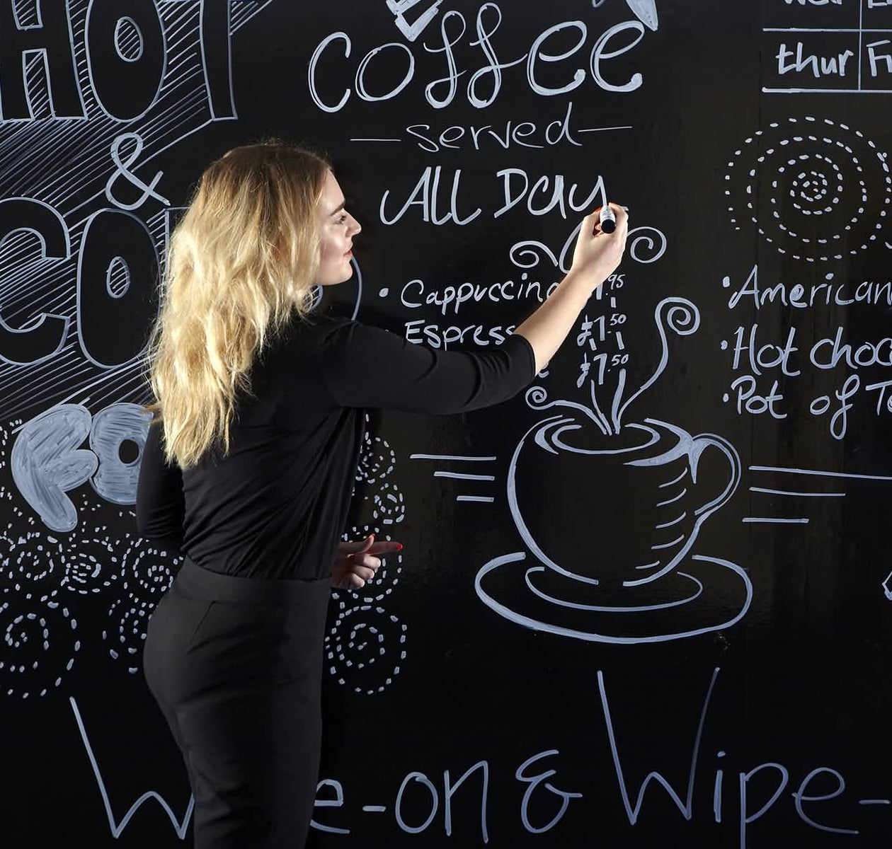 FlexiRoll Non Magnetic Whiteboard Wallpaper