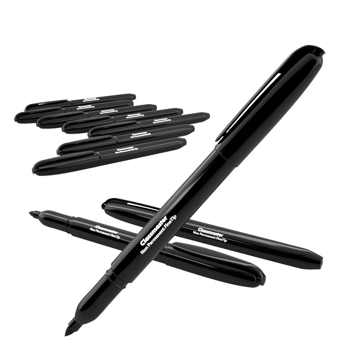 Magic Whiteboard Markers, Black - Box Of 10