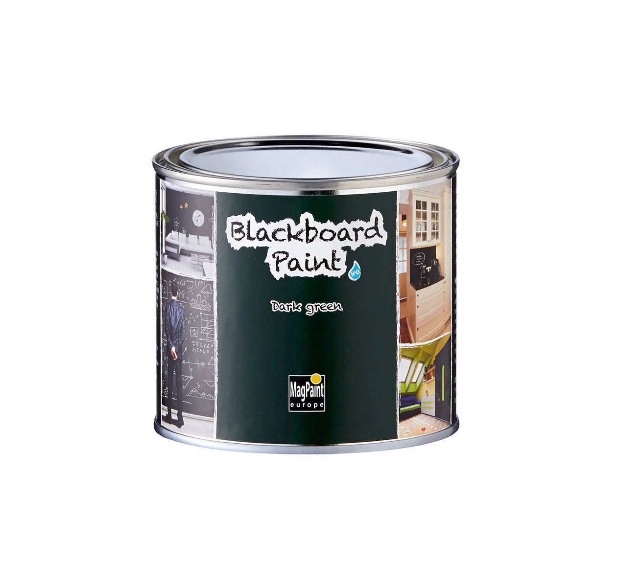 Blackboard Paint - green tin