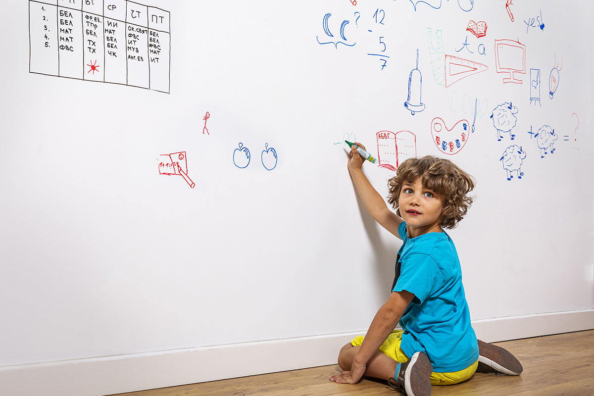 Escreo Whiteboard Paint in the home
