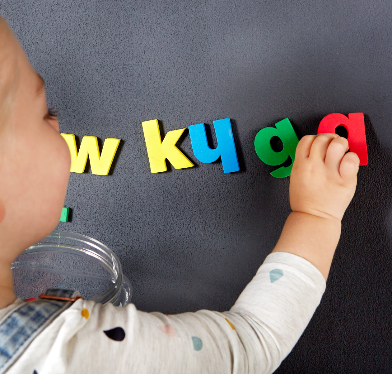 MagnetPaint with Childs letter magnets