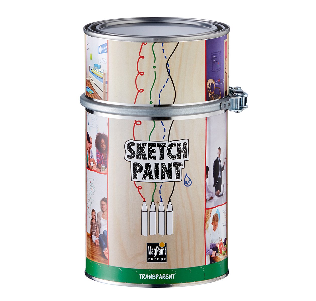 Complete Magnetic Whiteboard Paint Kit - 3sqm