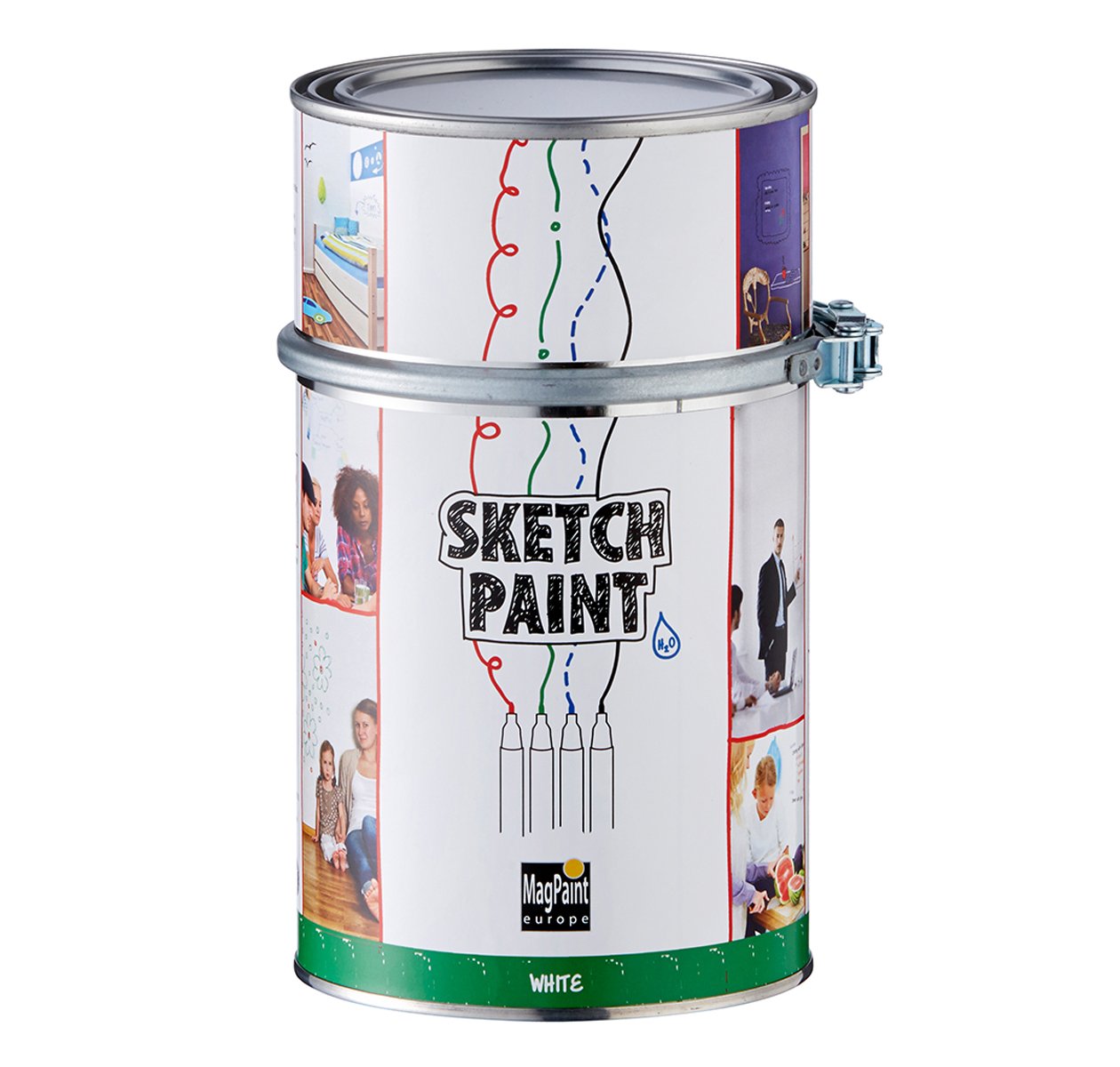 Complete Magnetic Whiteboard Paint Kit - 3sqm