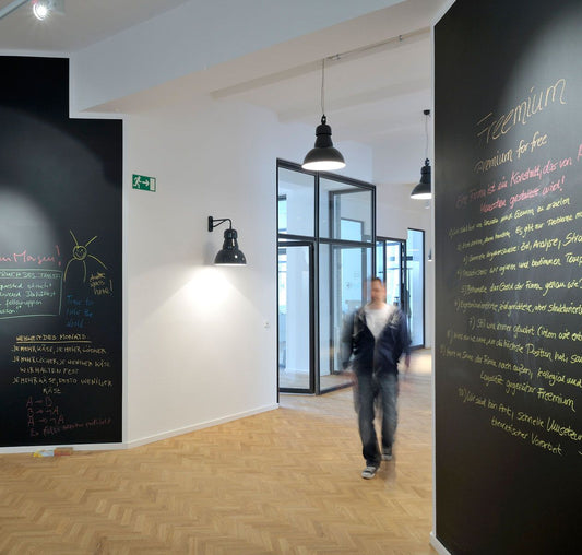 Self Adhesive Blackboard Wallpaper in a office