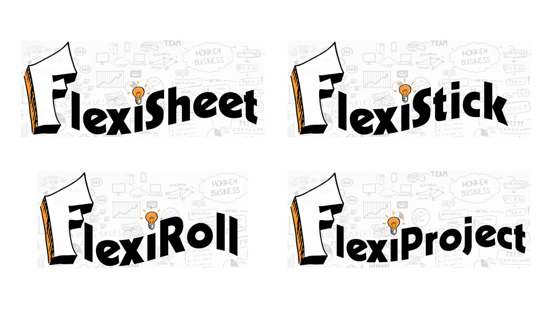 Buying Guide - FlexiSheet, FlexiStick, FlexiRoll or FlexiProject?