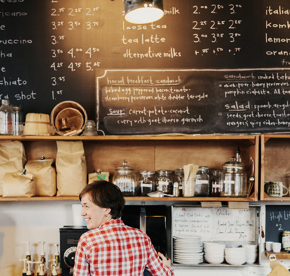 Blackboard counter menu