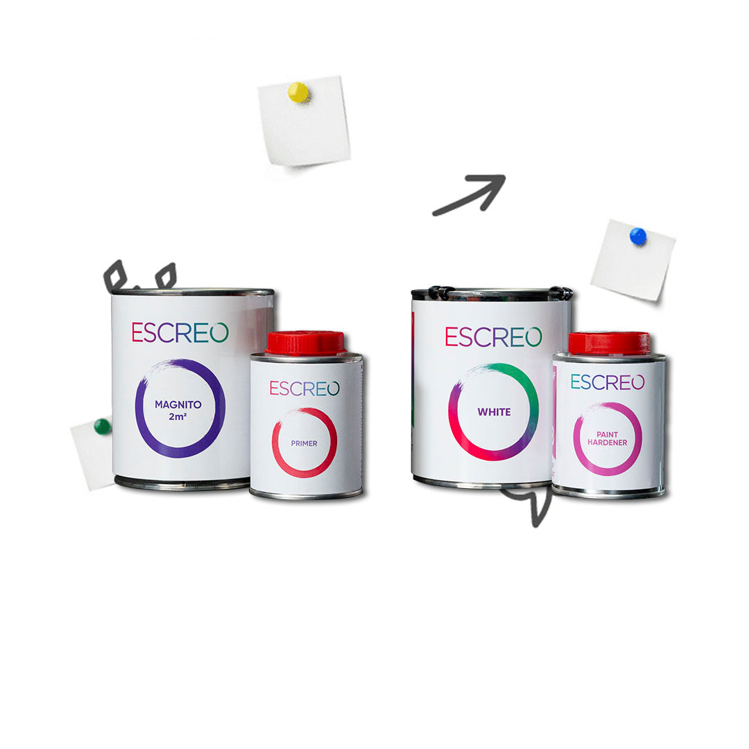 Escreo Magnetic Whiteboard paint