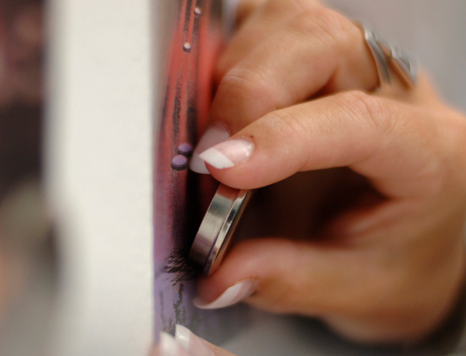 close up of magnet