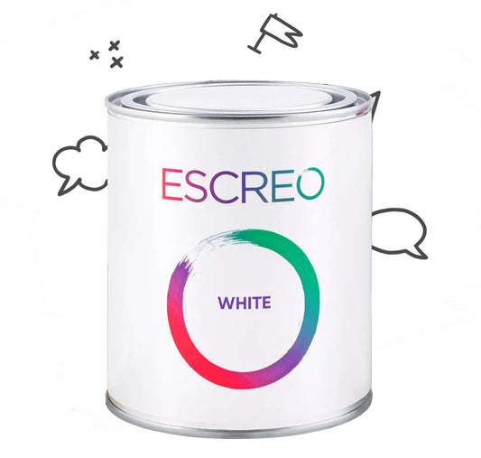 Escreo Whiteboard Paint - White